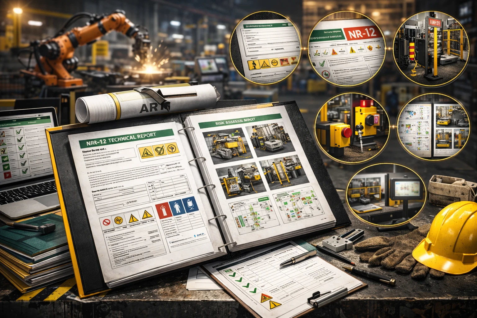 Inspeção técnica NR-12: painel de comando e itens de segurança a verificar