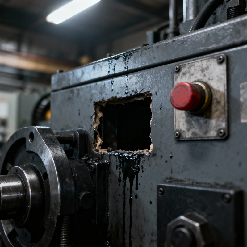 Máquina industrial sem adequação